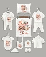 Cute Baby Modeli 11'li Organik İsme Özel Hastane Çıkışı
