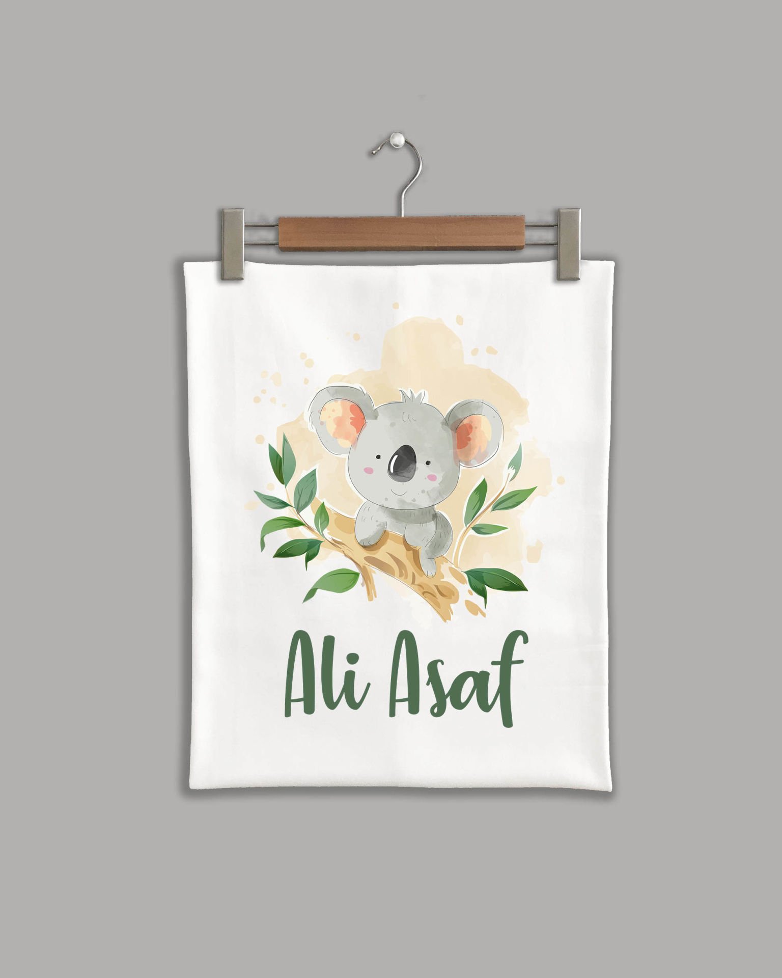 Sevimli Koala Modeli Organik Battaniye