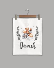 Uçakta Sevimli Ayıcık Modeli Organik Battaniye