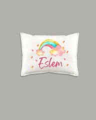 Bulutlu Gökkuşağı Modeli İsimli Yastık